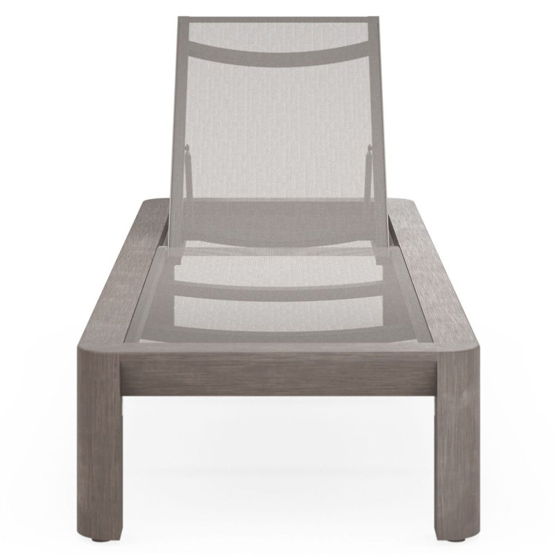 Chaise longue Sling, Porcelaine, Blanc mat