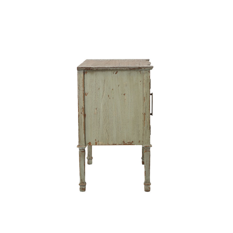 Willow Solid Wood Sideboard, Gray