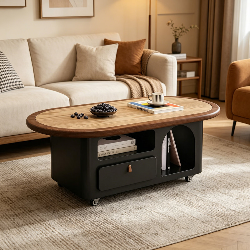 Table basse mobile avec rangement