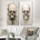 «Skeletal Elegance», ensemble de 2 impressions sur crâne