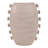 Statement-Making Vase For Home Decor And Table Styling -  Sculptural Tall Flower Vase With Unique Side Detailing - Ivory-2110957667