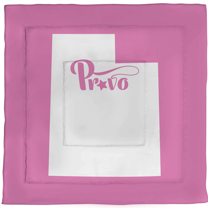 Utah Polyester Comforter, Queen Comforter, Pink