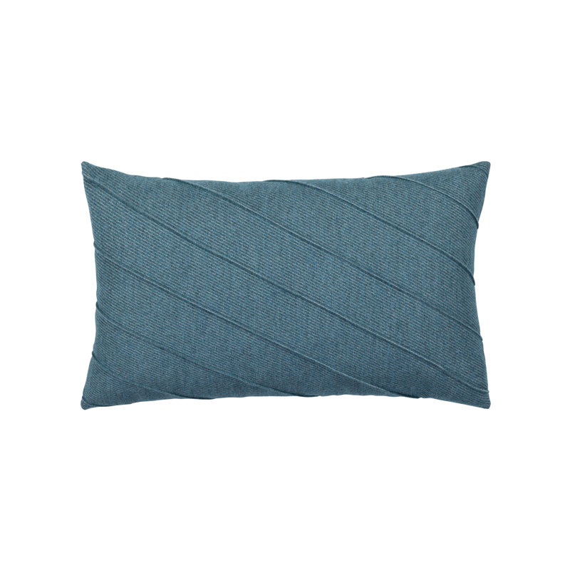 Uplift Indoor/Outdoor Pillow Cover & Insert, 12" H x 20" W, Blue, Rectangular