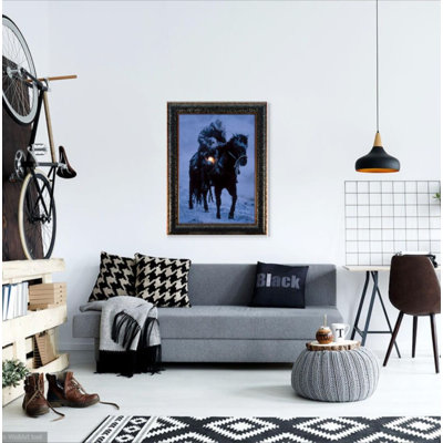 «Rocky Mountain Winter Save» par David Stoecklin - reproduction de photo sur toile encadrée