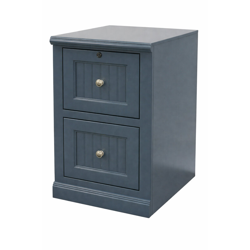 Classeur 2 tiroirs Poplar, Bleu foncé