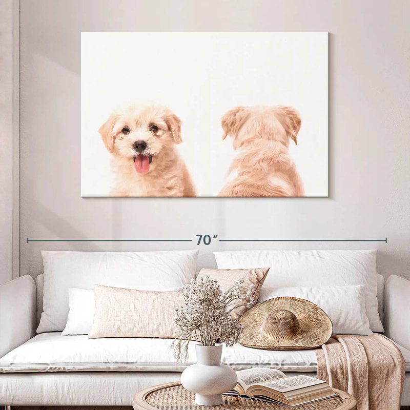 Portrait d'un chiot Brampt, H 32 po x l 48 po
