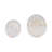 Aedin Stoneware Ceramic Planter Set - 8" & 6" Ivory Tan Pots with Raised Drip Glaze - Indoor/Outdoor Decorative Plant Containers for Home & Garden - Set of 2