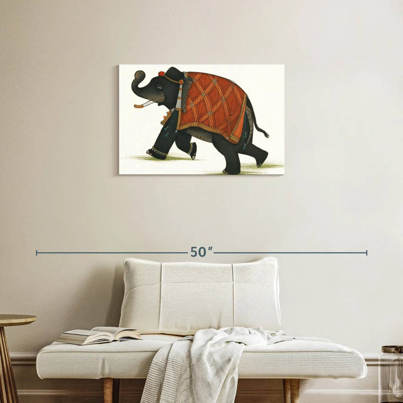 India Elephant II Light, H 20 po x l 30 po