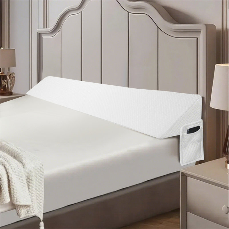 Air Layer Fabric Gap Pillow(White)Diamond-Shaped Pocket137*24.5*15Cm, White