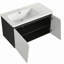 Meuble-lavabo mural simple avec armoire à porte à fermeture en douceur