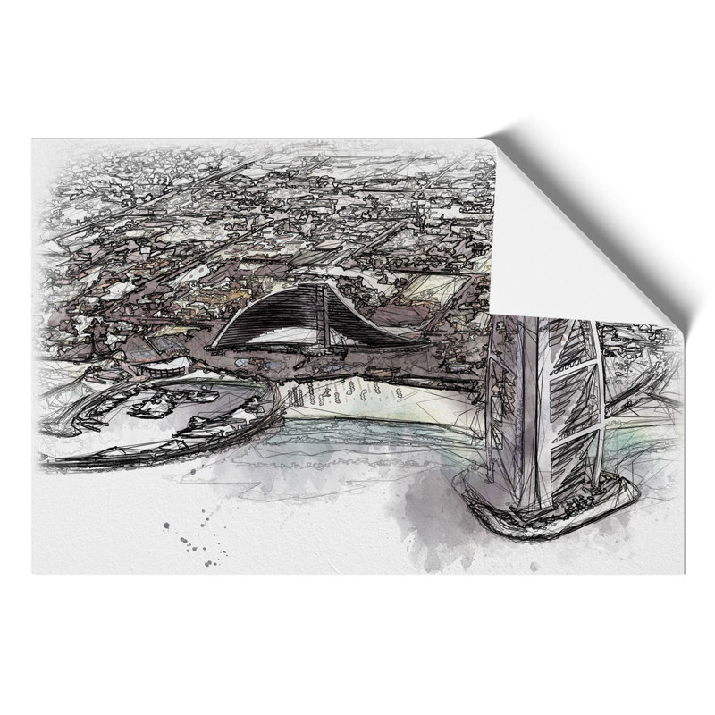 The Burj Al Arab in Dubai Vol.3 - Unframed Graphic Art, 59cm H x 84cm W x 0.1cm D