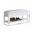 Rouen Seating Bench With Shoe Storage, Gray Fabric Upholstery-194664956