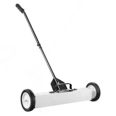 Balai magnétique 24 po avec roues et outil de ramassage magnétique télescopique