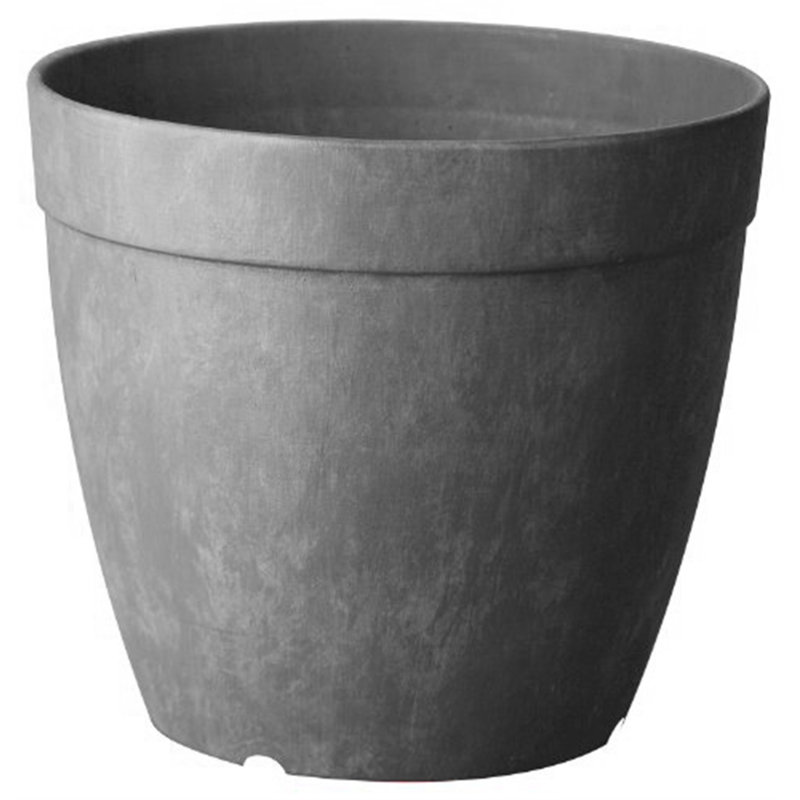 Burdette Pot Planter, Grey, 8" H x 8.5" W x 8.5" D