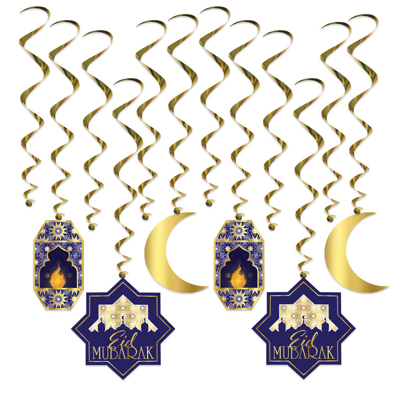 Ramadan Whirls - 17½ po - 32,5 po - paquet de 6