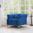  40.9" Velvet Chesterfield Chair-115797538