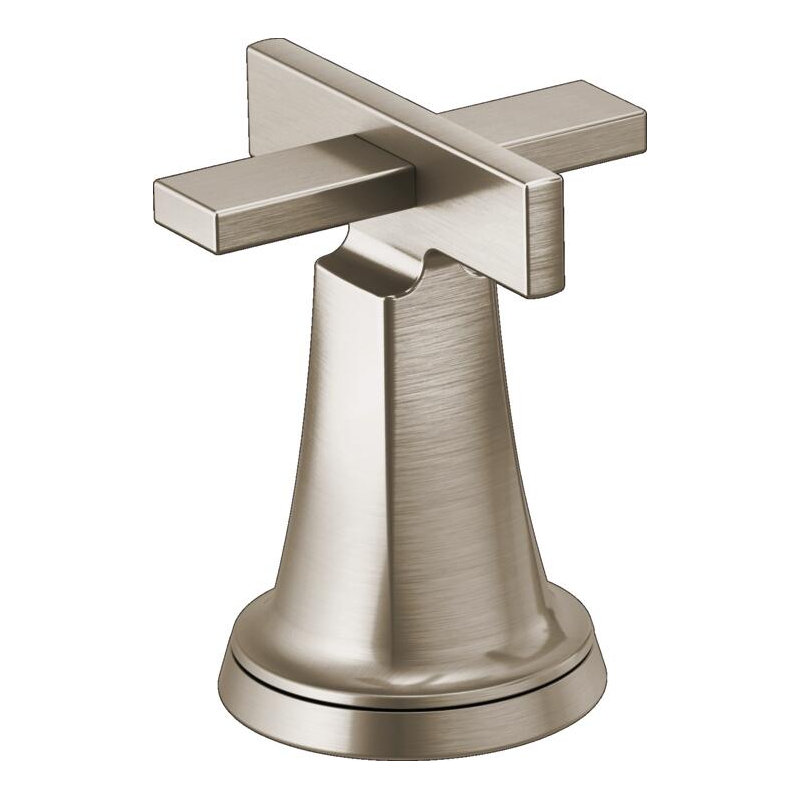 Levoir® Two-Handle Wall Mount Lavatory Faucet, Luxe Nickel, High Cross Handle, 1.2
