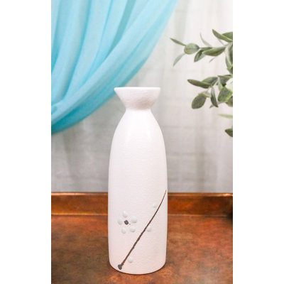Ensemble de 6 flacons à saké japonais en porcelaine Yukino Hana Snow Flower Tokkuri (266 ml)