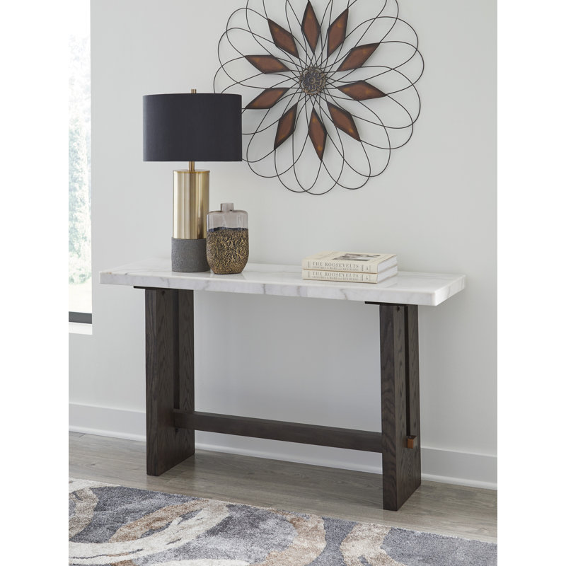 Reylan 47.25'' Glass Top Console Table