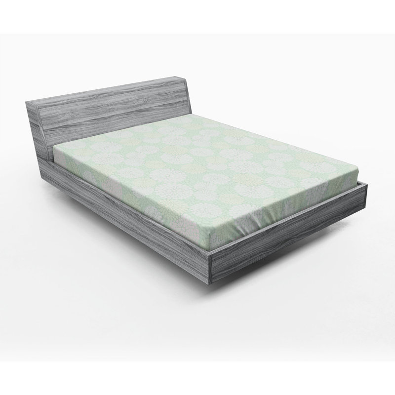 Microfiber Geometric Fitted Sheet, Full Fitted Sheet