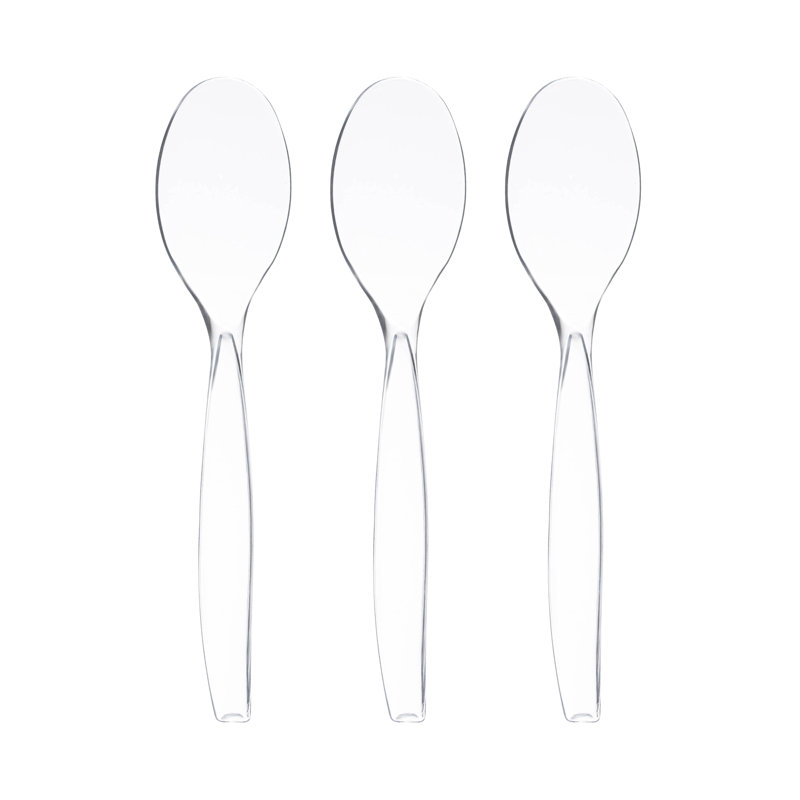 Clear Disposable Plastic Serving Spoons