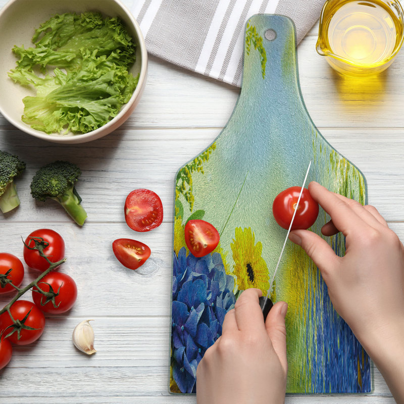 Planche à découper en verre trempé Ambesonne