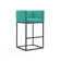 Upholstered Counter Stool with Metal Frame