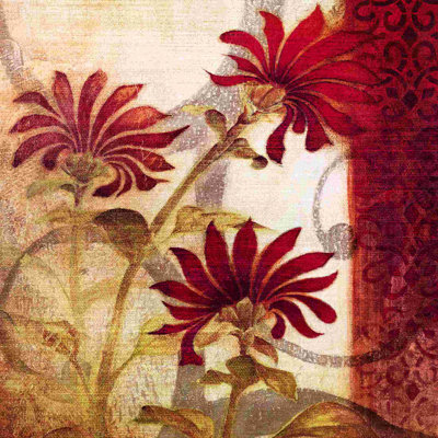 " Red Blooming Garden "
