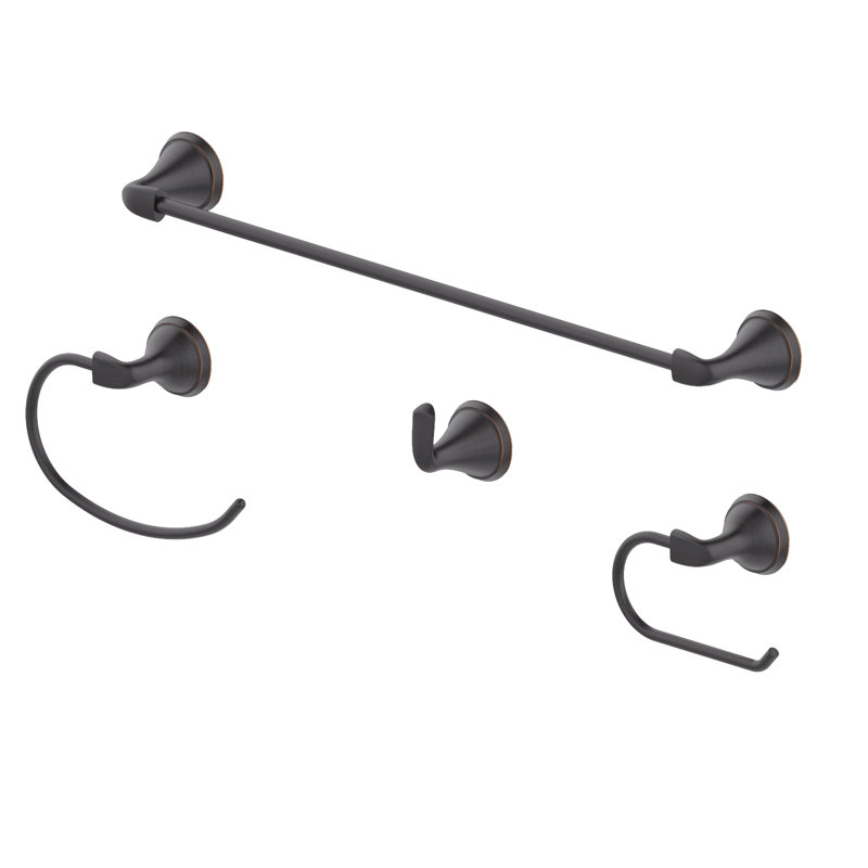 VAZIA® 4 - Piece Bathroom Hardware Set, Oil Rubbed Bronze