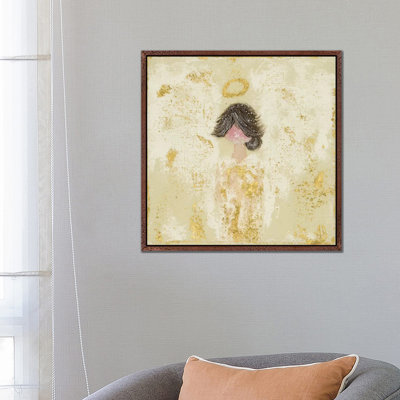 Gold Crème Angel by Ashley Bradley - Print on Canvas