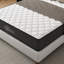 Matelas simple à gel rafraîchissant 10 pouces, pour soulagement et faible transfert de mouvement, compatible avec une base réglable - matelas à ressorts en mousse gris et blanc-133709557-133709560