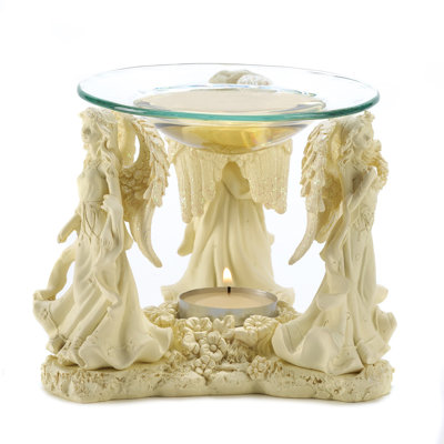 Angels Polyresin and Glass Oil Warmer