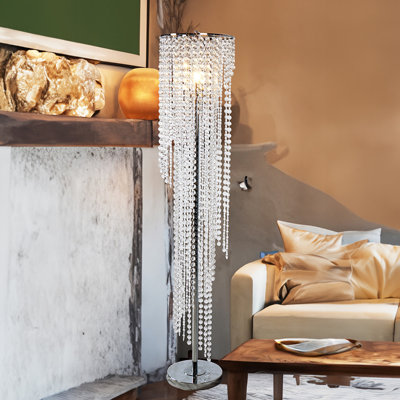 Lampe sur pied en cristal Elegant