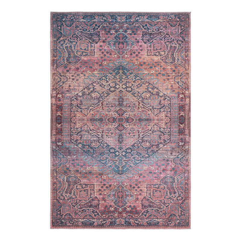 Oriental Indoor Rug, Rectangle 6'1" x 9'
