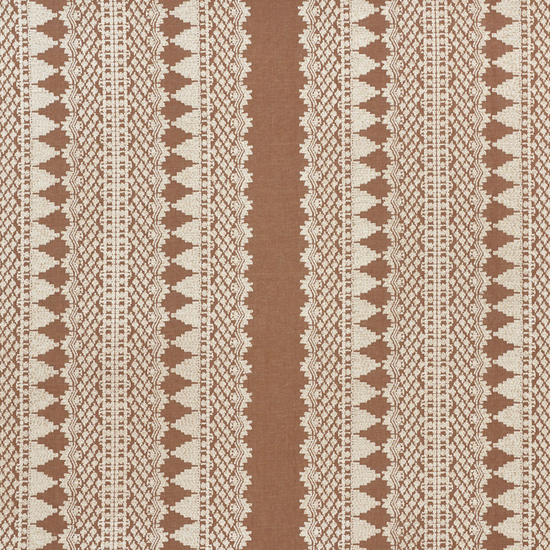 Wentworth Embroidery Fabric, Rust