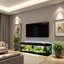 Modern TV Stand Bar Style Eco Aquarium