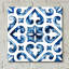 «Cobalt Tile VI» par Grace Popp, art mural en verre acrylique-689531934