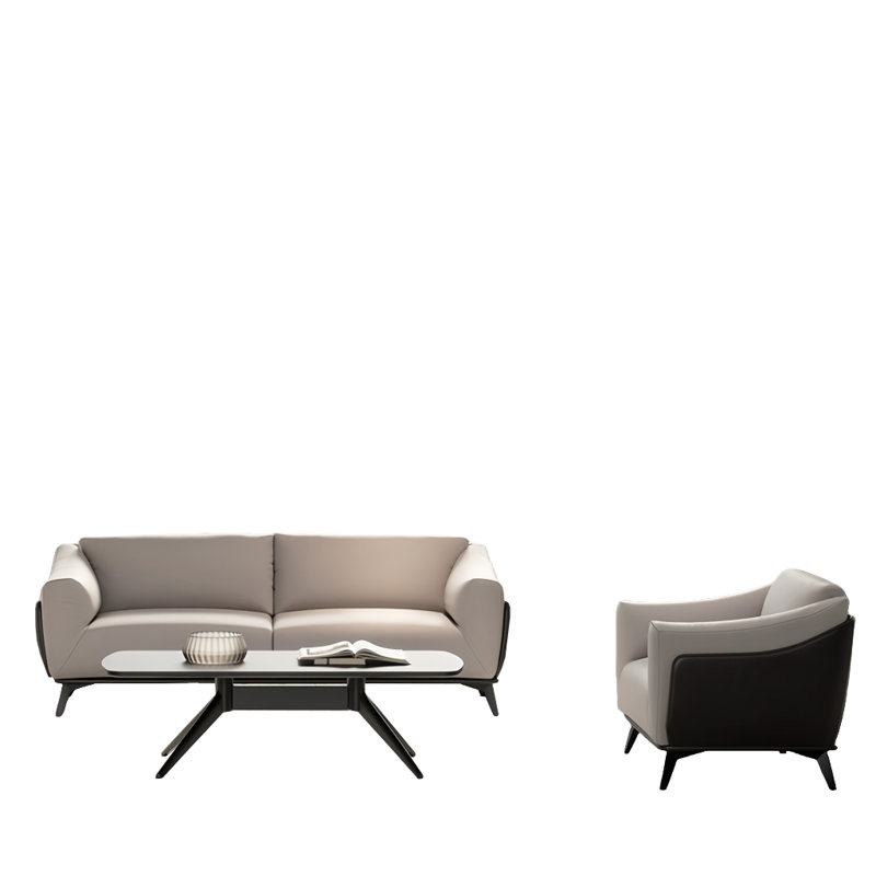 Solid wood simple sofa tea table combination