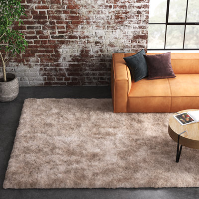 Jewell Handmade Tufted Dark Beige Area Rug
