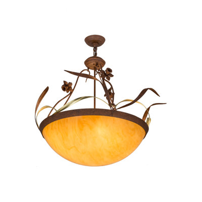 Luminaire suspendu bol 4 lumières unique
