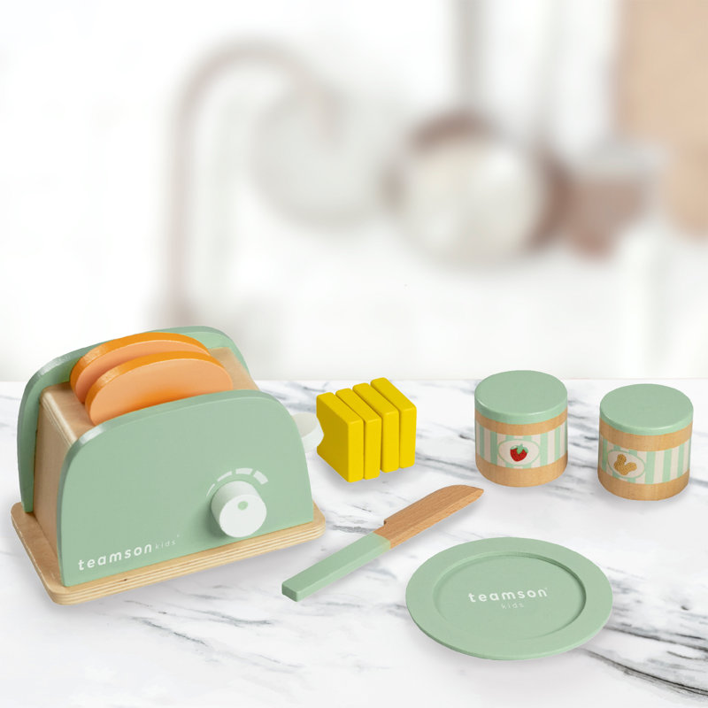 Teamson Kids Little Chef Frankfurt Kids Play Toaster & 10-pc. Accessories Set