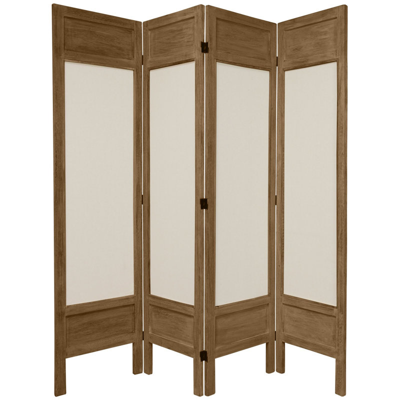 67" x 85" 6 Panel Room Divider, 6, Gray