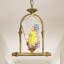 Luminaire suspendu en verre coloré style Tiffany 1 lumière à intensité variable