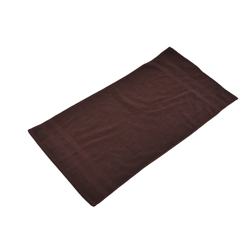 Tapis de bain en coton Hardcastle Zero Twist, Chocolat