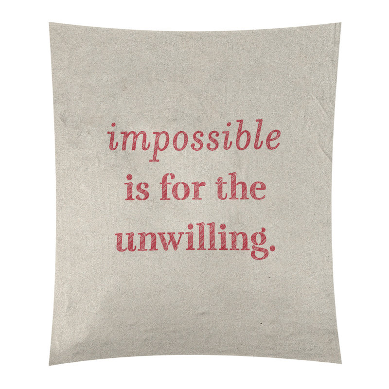 Polyester Tapestry, 104" H x 88" W, White/Red