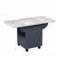 Table de salle à manger pliante en bois 39,4 po à 4 roulettes, table de bout pliante en bois à roulettes, table de salle à manger pliante avec support de rangement et 1 tiroir, table de cuisine extensible et polyvalente
