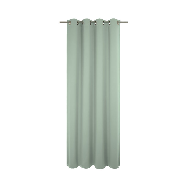 Newbury Room Darkening Eyelet Curtain Panel Panel, 175cm H x 132cm W, Mint