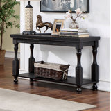 1Pc Sofa Table Open Bottom Shelf Plank Style Table Top Living Room Furniture