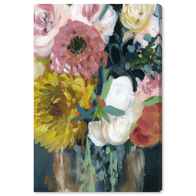 Floral et botanique, printemps, aimer les grandes fleurs - Reproduction d'art sur toile, Toile tendue