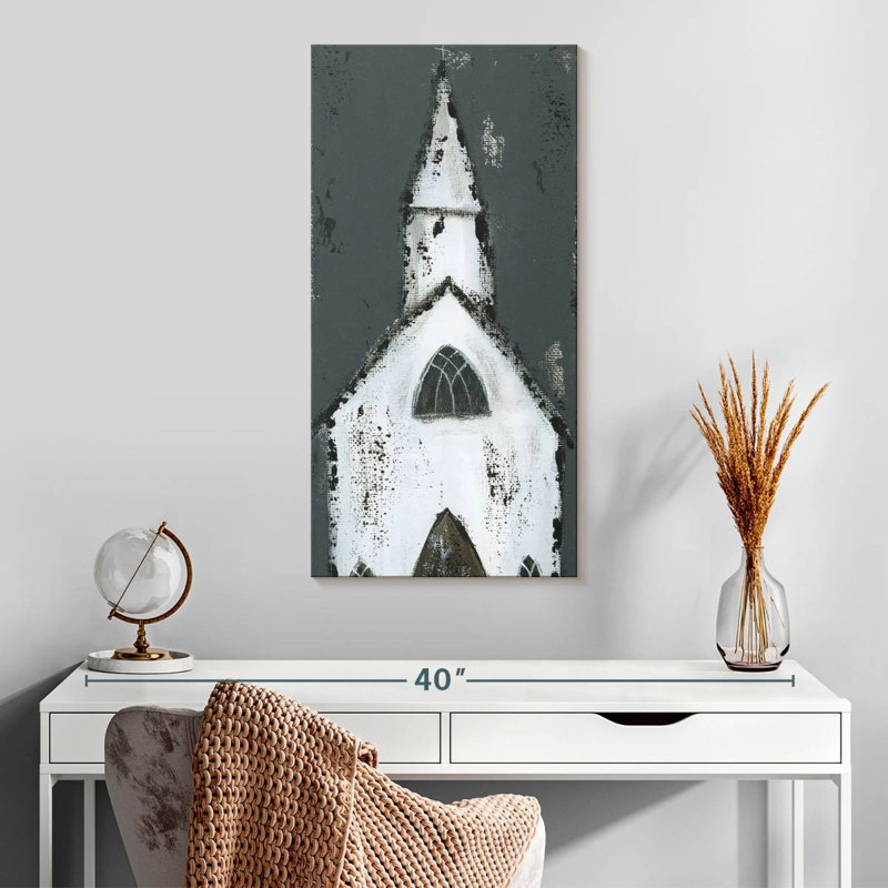 Grande chapelle blanche, H 30 po x l 15 po